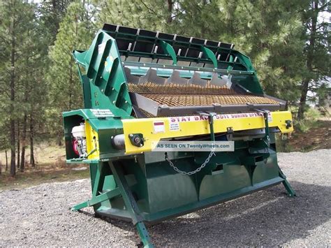 portable rock screener for skid steer|skid steer screen mount.